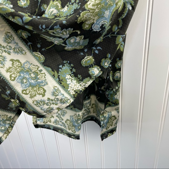 Intimately Free People Solstice Satin Tie Cami Brown Green XS - Picture 5 of 11